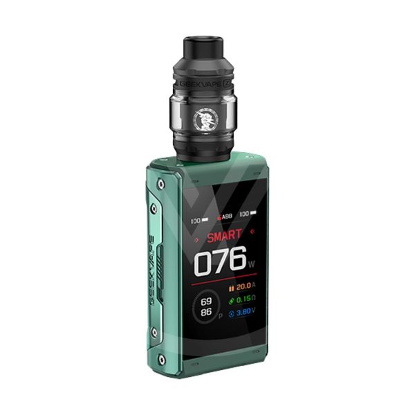 Teal Green color Geekvape T200 Kit 200W touchscreen vape mod with Z tank.